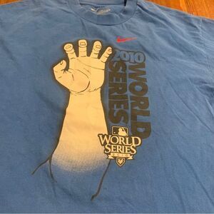 Nike Men’s Loose Fit 2010 Baseball World Series Texas Rangers T-Shirt Large